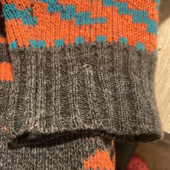 ROOTS Sz M South Western Fringe Open Front Wool Blend Boho Bohemian Cardigan - Picture 11 of 13